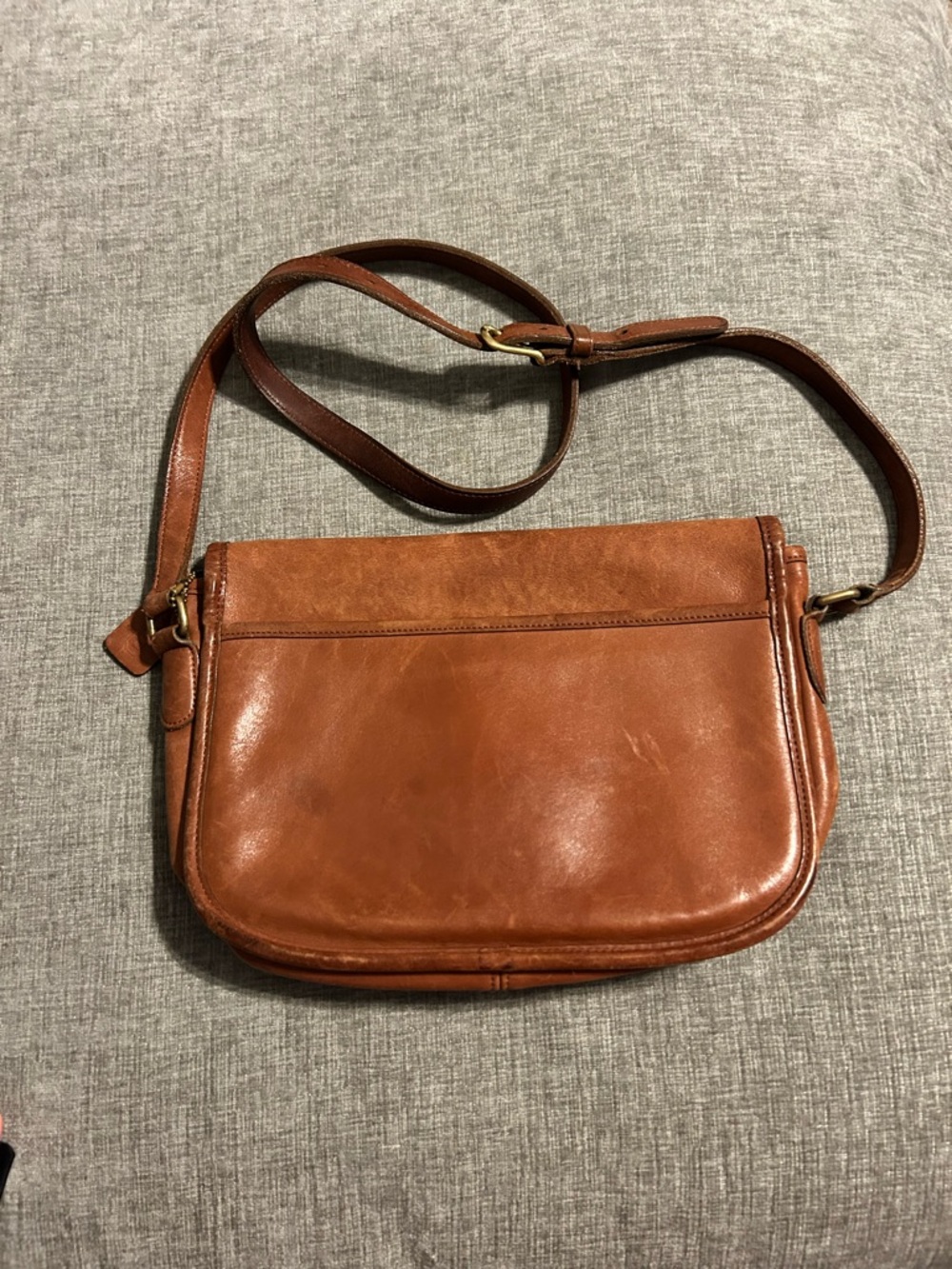 Coach 1992 vintage Brown Leather Crossbody Bag - Picture 3 of 13
